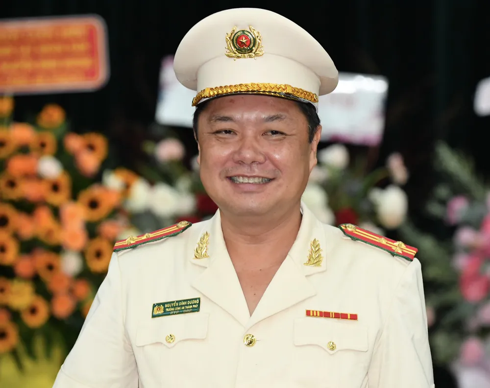 Thượng tá Nguyễn Đình Dương, Phó Giám đốc Công an TPHCM. Ảnh: VIỆT DŨNG