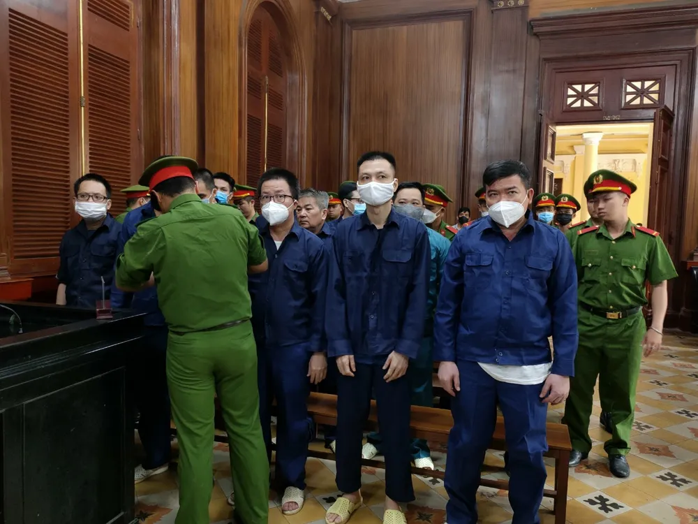 Các bị cáo tại tòa