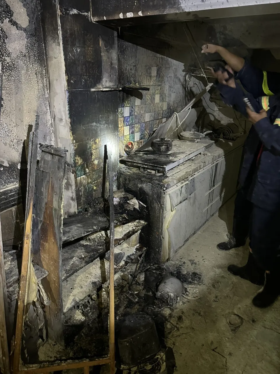 Hiện trường vụ cháy Hiện trường vụ cháy