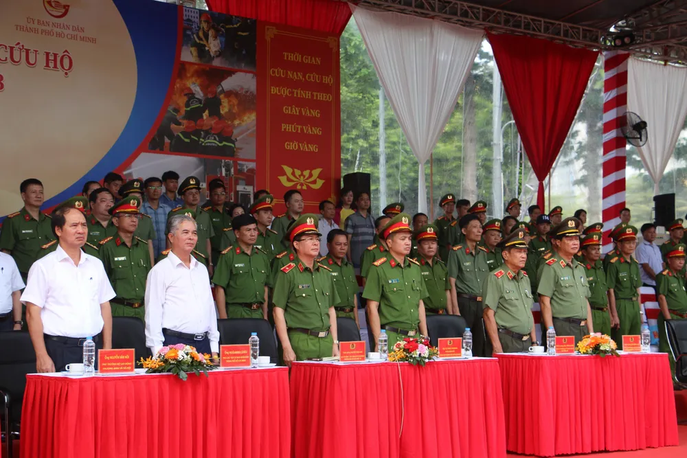 Phó Chủ tịch UBND TPHCM Ngô Minh Châu cùng lãnh đạo các đơn vị dự Hội thi thể thao nghiệp vụ CNCH toàn quốc lần thứ II năm 2023 Phó Chủ tịch UBND TPHCM Ngô Minh Châu cùng lãnh đạo các đơn vị dự Hội thi thể thao nghiệp vụ CNCH toàn quốc lần thứ II năm 2023