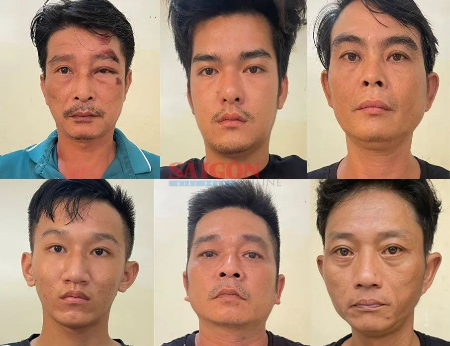 Nhóm đối tượng trong vụ nổ súng ở TP Thủ Đức.