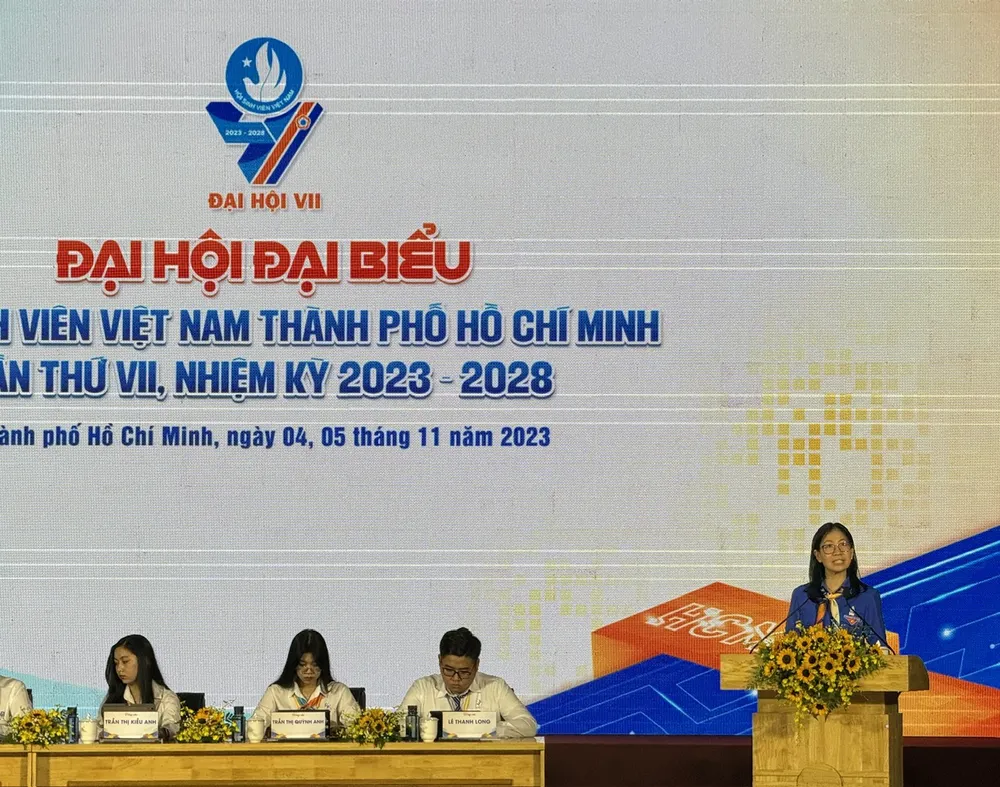 Bí thư Thành Đoàn TPHCM Phan Thị Thanh Phương kỳ vọng đại hội đem lại hiệu quả cho công tác hội nói riêng và sự phát triển của TPHCM nói chung. Ảnh: CHÍ THẠCH