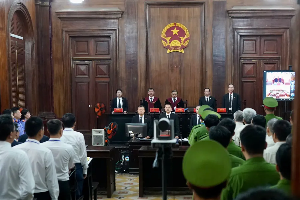 Tuyên án "đại án" Cục Đăng kiểm Việt Nam. Ảnh: HOÀNG HÙNG