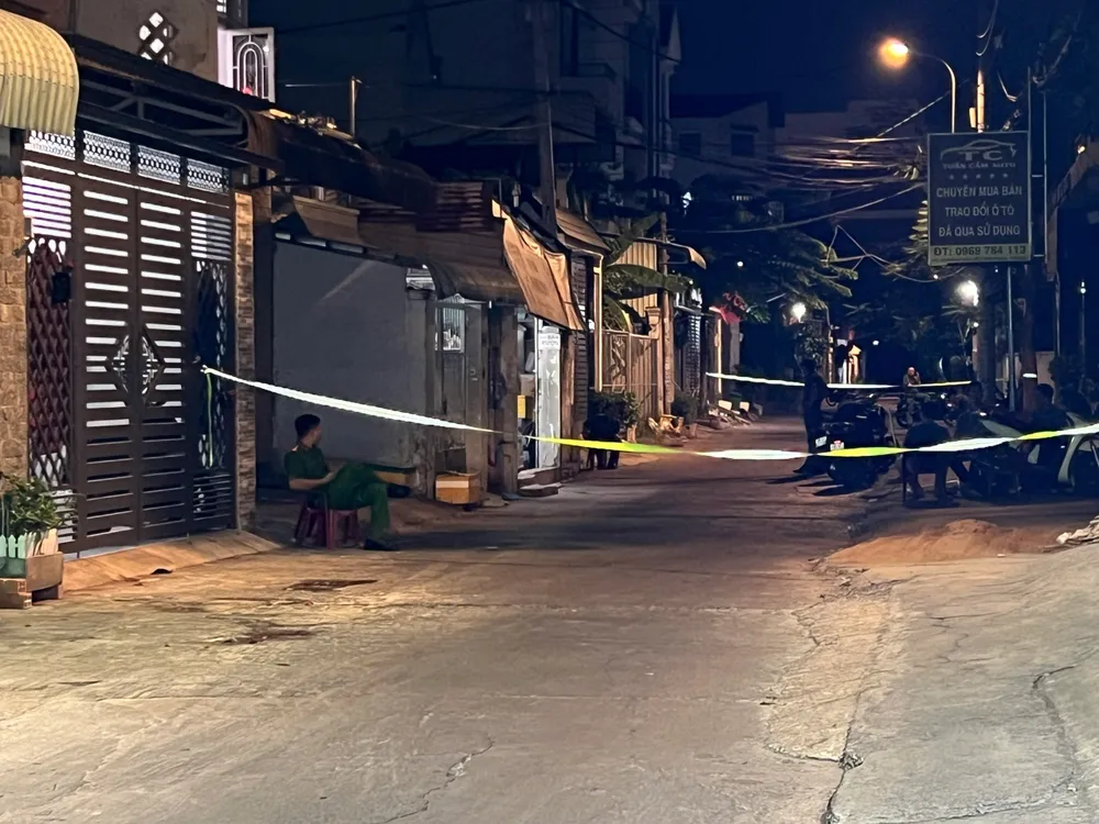 Công an phong tỏa hiện trường