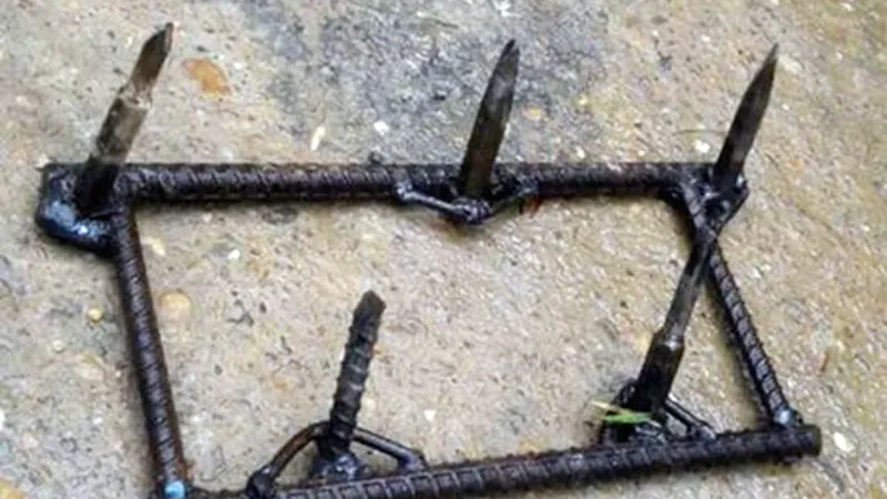 Chông đinh gây nguy hiểm cho phương tiện 