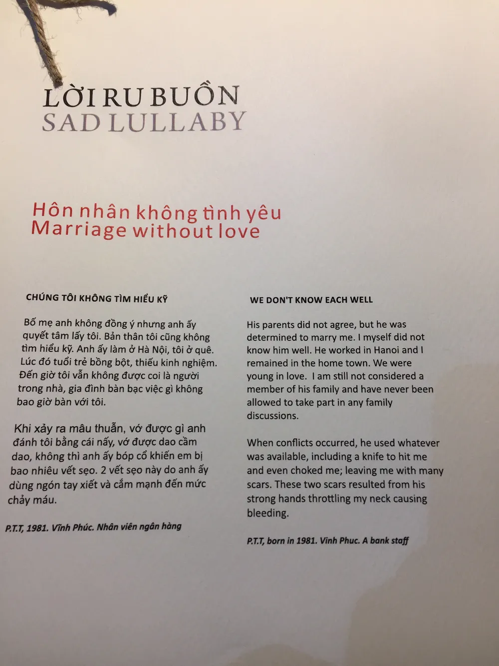 Câu chuyện được chia sẻ tại triển lãm