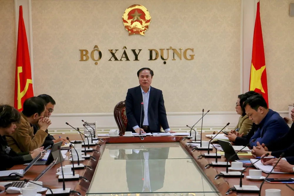 Bộ Xây dựng làm việc với các đơn vị về thiết kế mẫu nhà ở xã hội