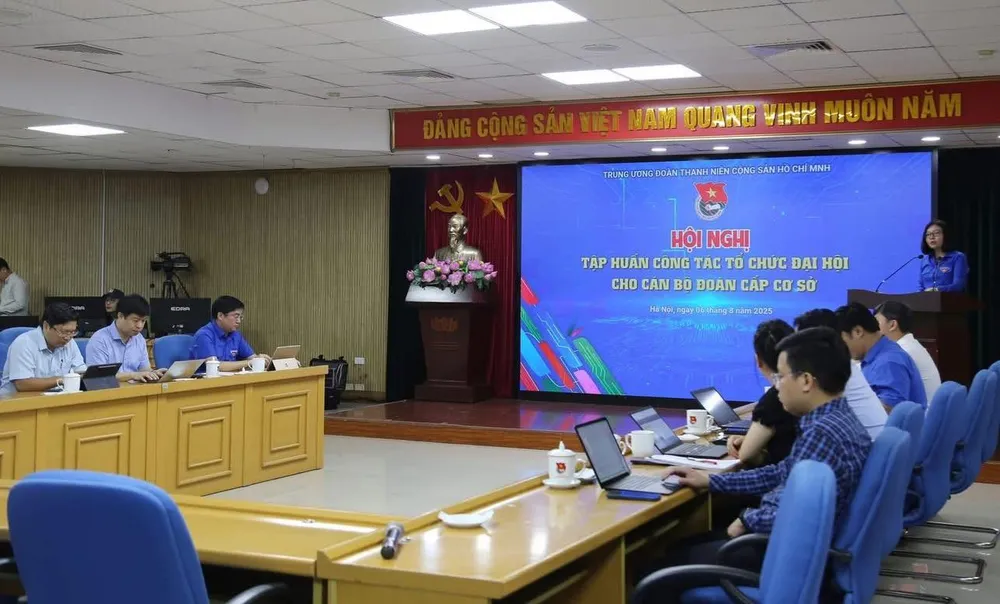 Hội nghị tập huấn trực tuyến toàn quốc về công tác tổ chức Đại hội Đoàn