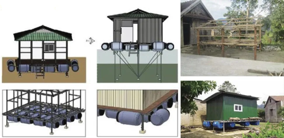 Các mẫu nhà ở chống bão, lũ đã được triển khai ở khu vực miền Trung