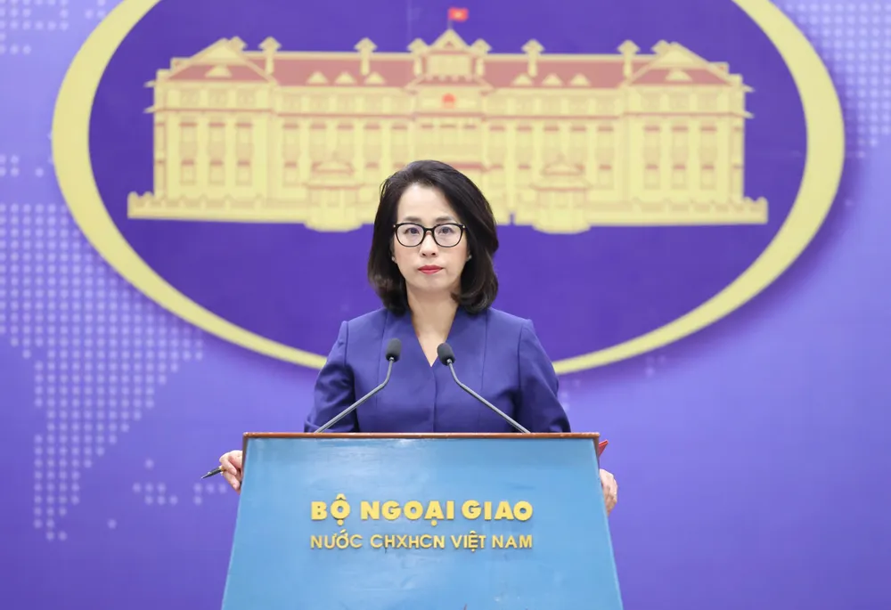 Người phát ngôn Bộ Ngoại giao Phạm Thu Hằng. Ảnh: QUANG PHÚC