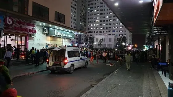 Hiện trường nơi bé sơ sinh rơi xuống