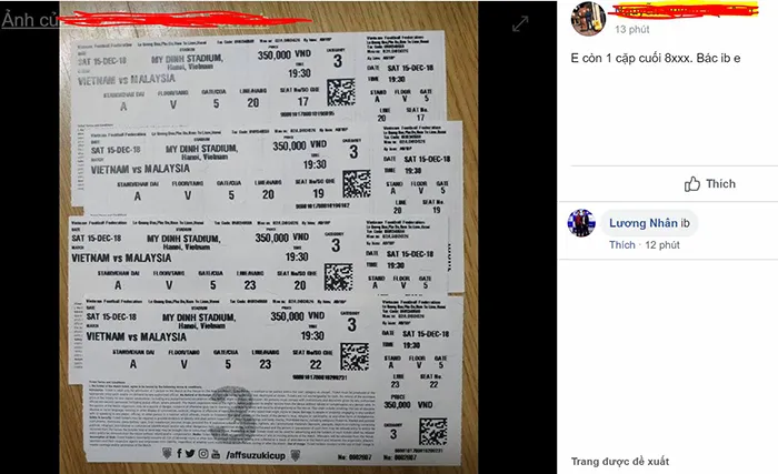 Loạn giá vé trước trận chung kết lượt về AFF Cup 2018 ảnh 3