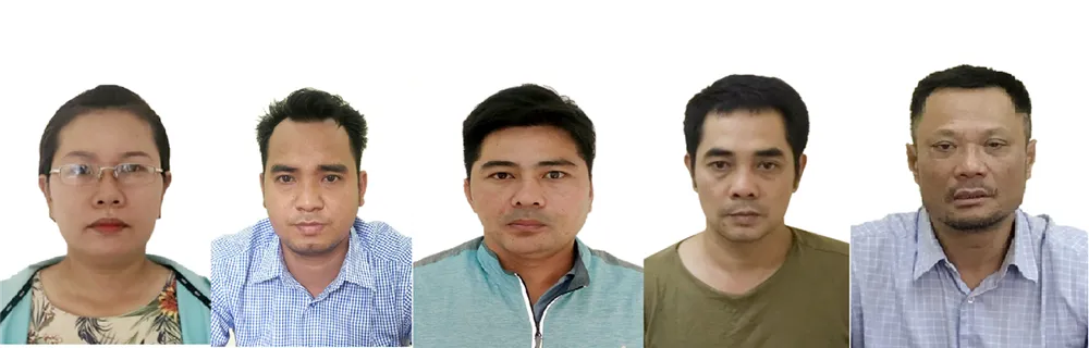 Các đối tượng  bị khởi tố. Ảnh Bộ Công an