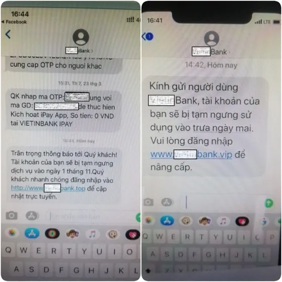 Giả mạo tin nhắn thương hiệu để lừa đảo, chiếm đoạt tiền của khách hàng ảnh 1