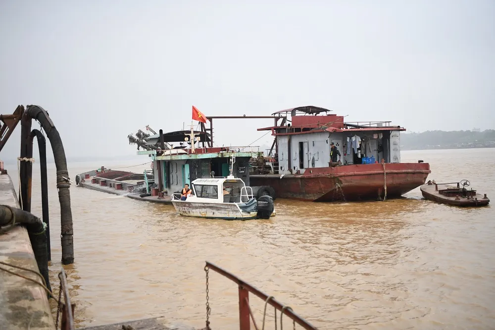 Cảnh sát đường thủy phát hiện hơn 500.000m­³ cát trái phép ảnh 2