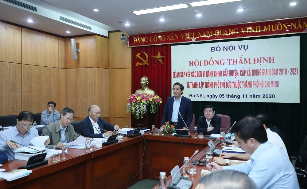 Hội đồng thẩm định thông qua đề án sắp xếp các đơn vị hành chính tại TPHCM  ảnh 2