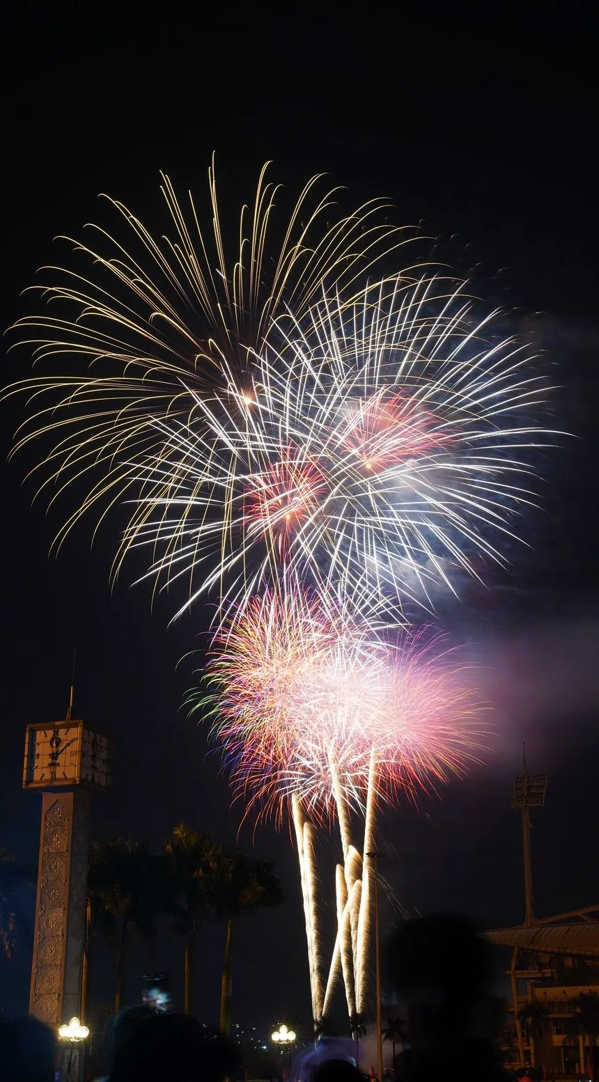 Mãn nhãn với màn pháo hoa chào đón năm mới tại Hà Nội ảnh 5