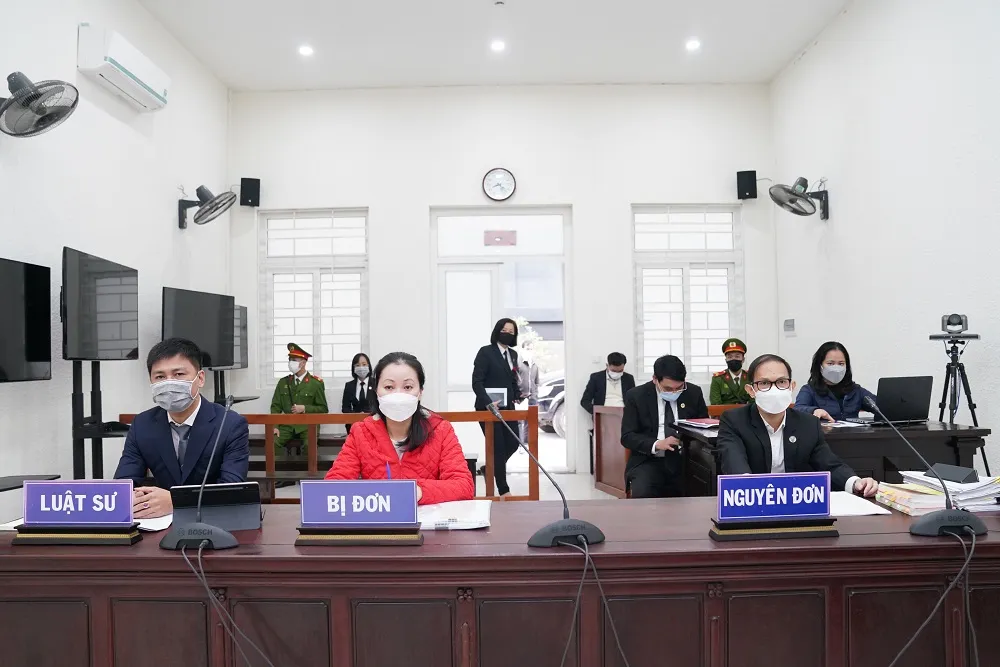 Hình ảnh phiên tòa xét xử trực tuyến được truyền trực tiếp tới 30 quận, huyện tại Hà Nội ảnh 8