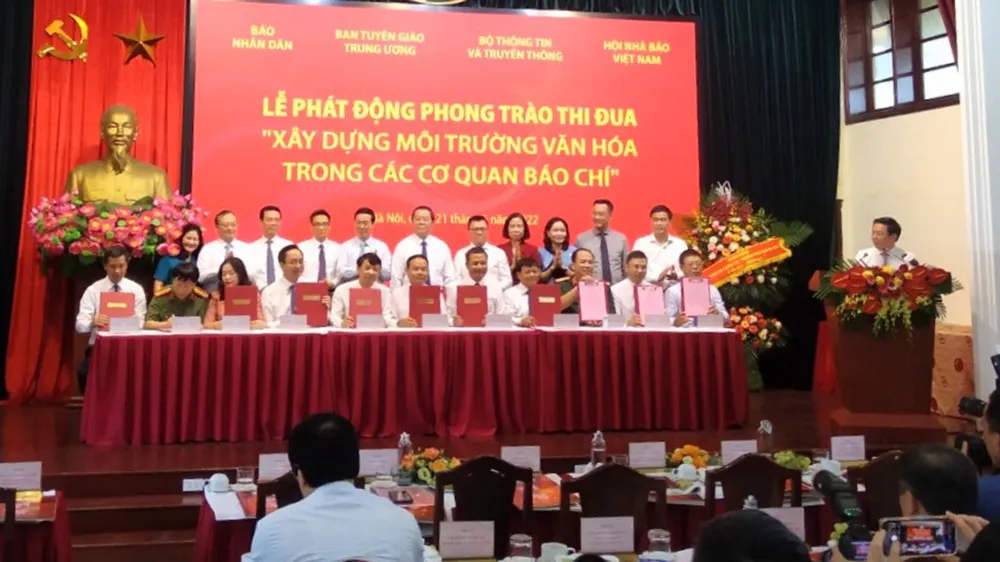 Phát động phong trào thi đua xây dựng môi trường văn hóa trong các cơ quan báo chí ảnh 1