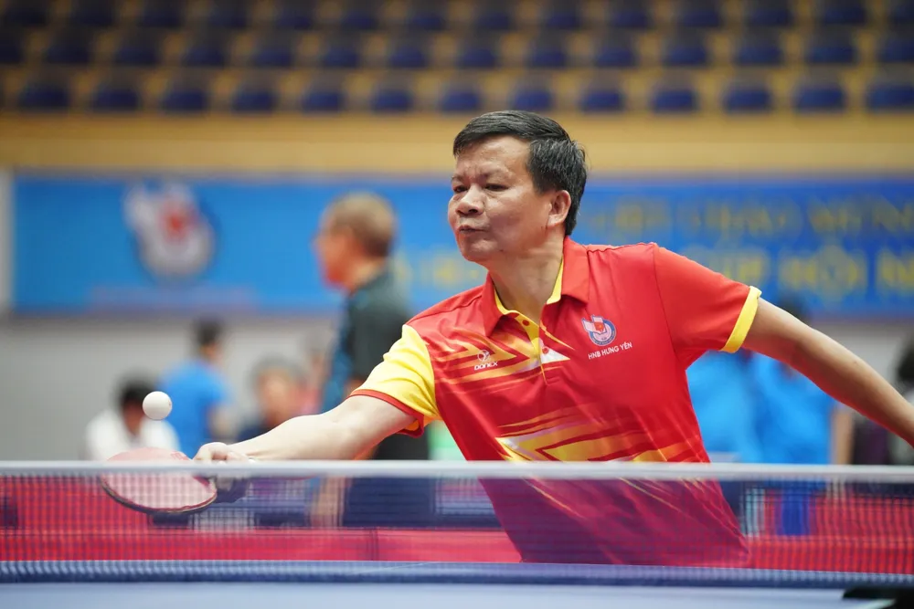 Hơn 200 nhà báo tranh tài ở giải bóng bàn cúp Hội Nhà báo Việt Nam 2022 ảnh 9