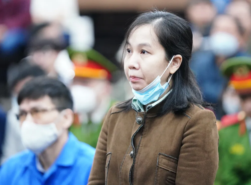 Bị cáo Nguyễn Thị Hà Thành tại tòa. Ảnh: ĐỖ TRUNG