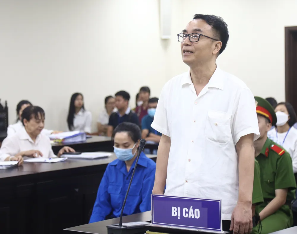 Bị cáo Trần Hùng tại phiên tòa