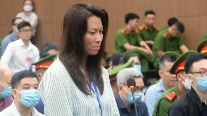 Bị cáo Nguyễn Thị Thanh Hằng tại phiên tòa