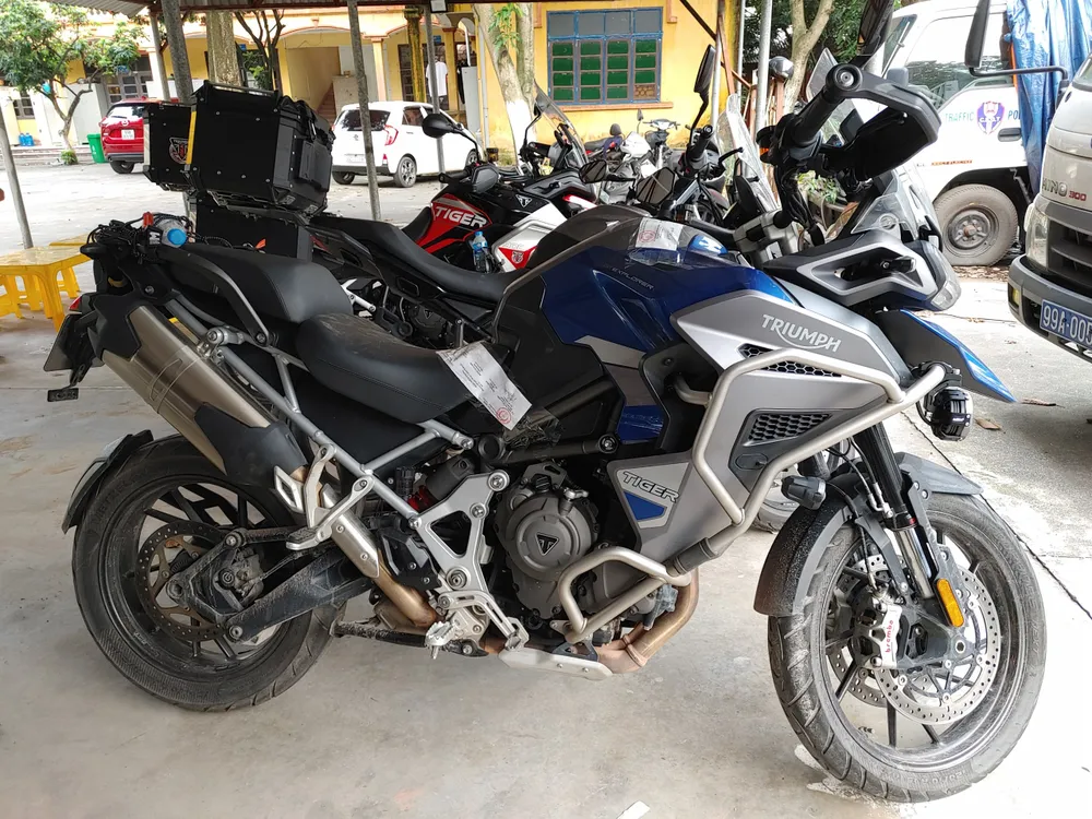 Một số xe phân khối lớn bị tạm giữ