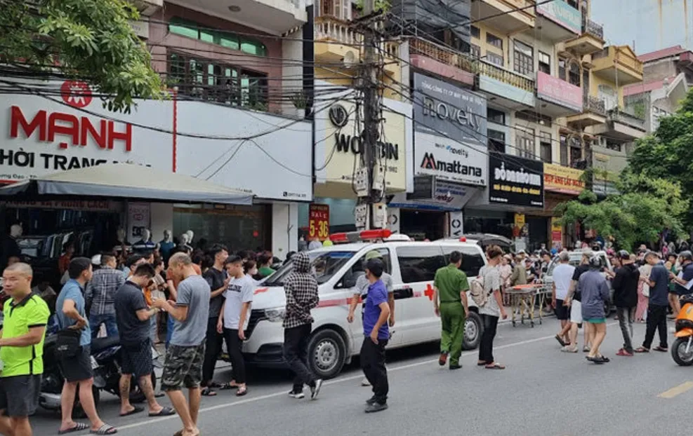 Hiện trường vụ gây án ở TP Bắc Ninh