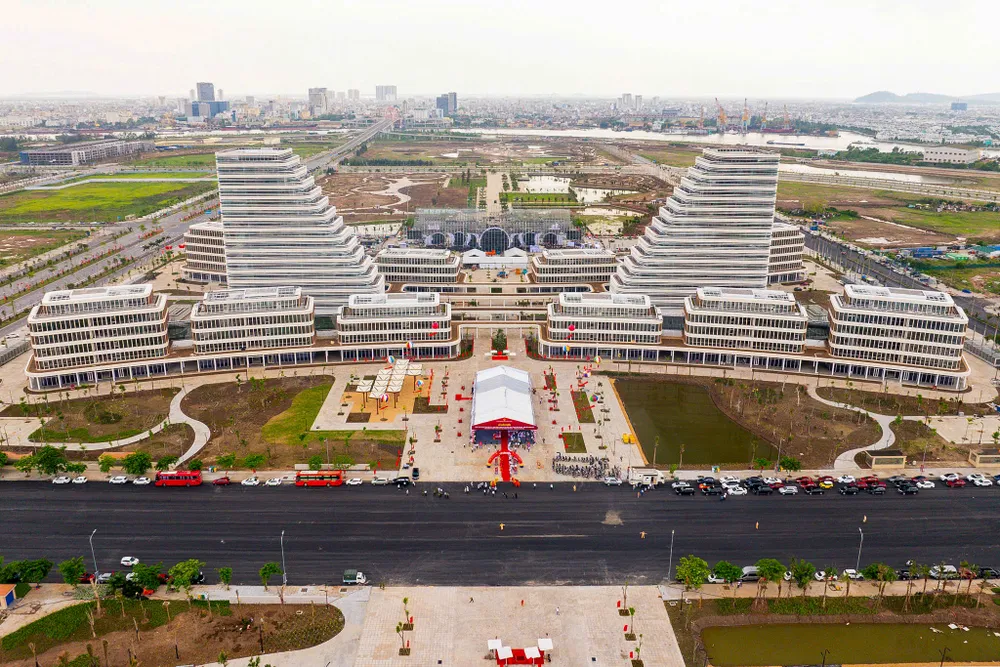Một góc Trung tâm hành chính mới của TP Hải Phòng