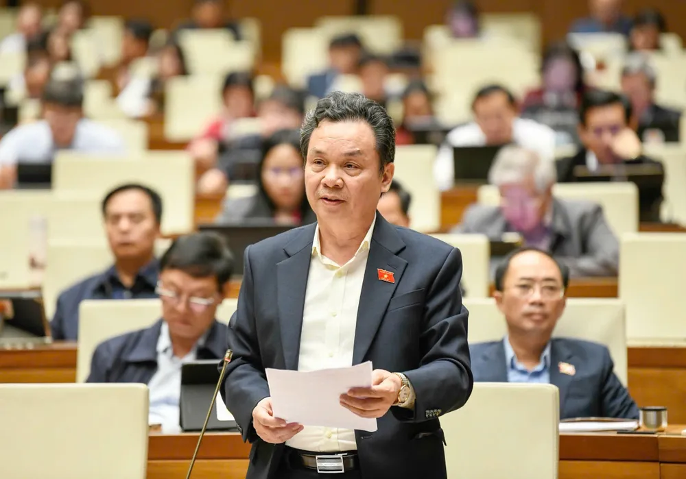 ĐB Hoàng Văn Cường (Hà Nội). Ảnh: QUANG PHÚC