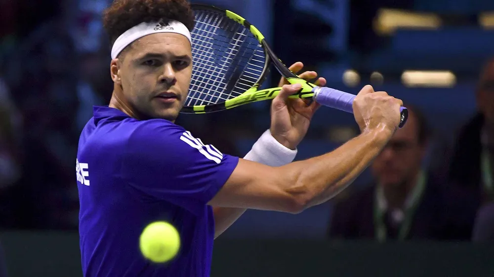 Tsonga trong trận thắng Darcis