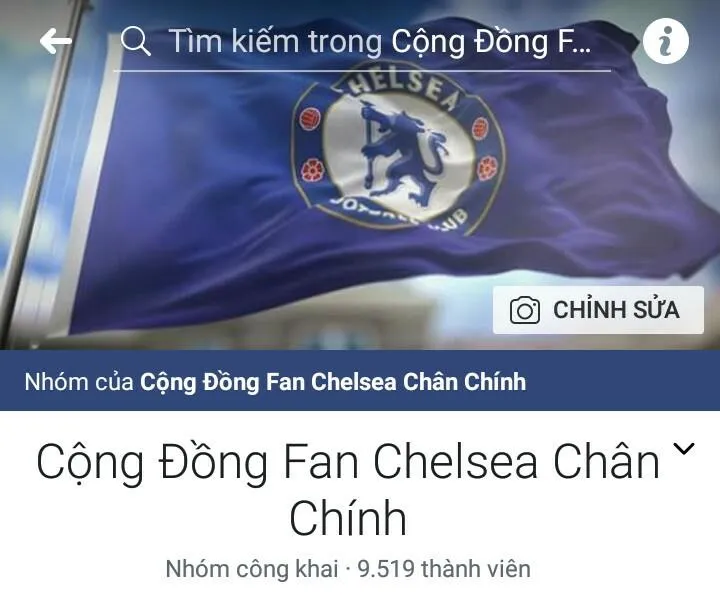 Group “Cộng Đồng Fan Chelsea chân chính” mừng sinh nhật 1 tuổi