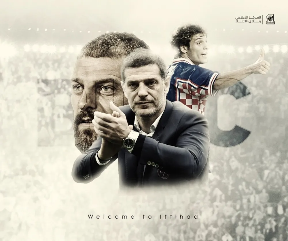 Hình ảnh chúc mừng Bilic đến với Al-Ittihad