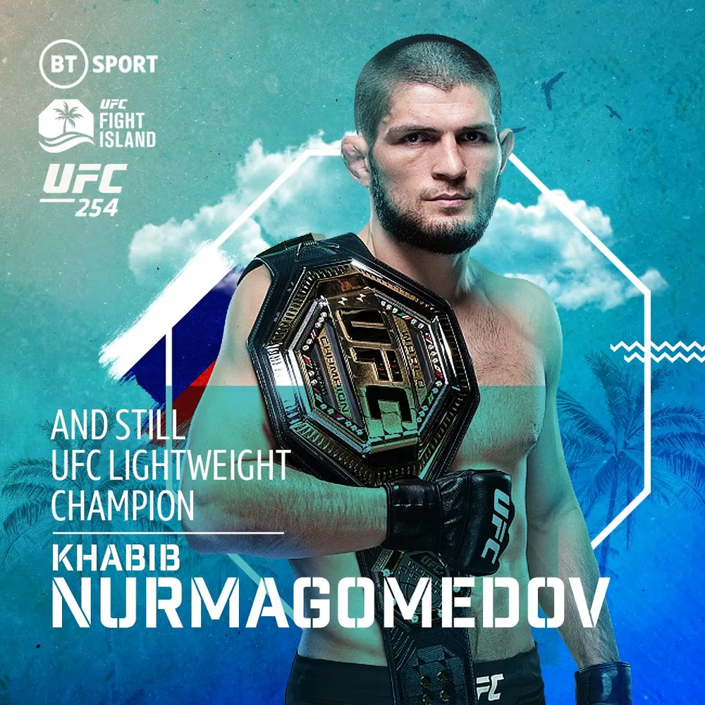 UFC 254: Bị gãy chân 3 tuần trước, Khabib vẫn thắng Gaethje bằng đòn siết cổ và… giải nghệ vì lời hứa với mẹ già ảnh 1
