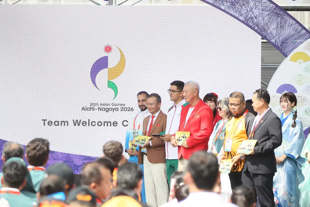 ASIAD 20 đã sẵn sàng cho lễ khai mạc. Ảnh: TÂM MINH