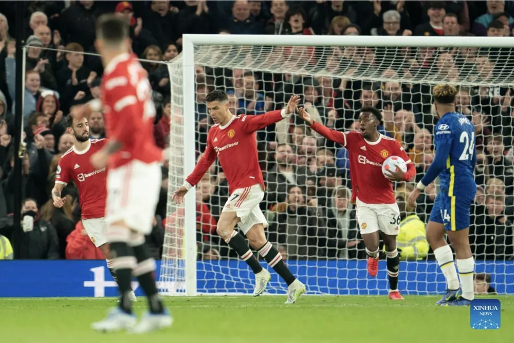 Ronaldo góp mặt trong đội hình Man United đối đầu với Chelsea vào ngày 29/4/2022. Ảnh: THX