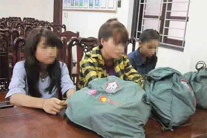 3 thiếu nữ được giải cứu. ảnh: CA cung cấp