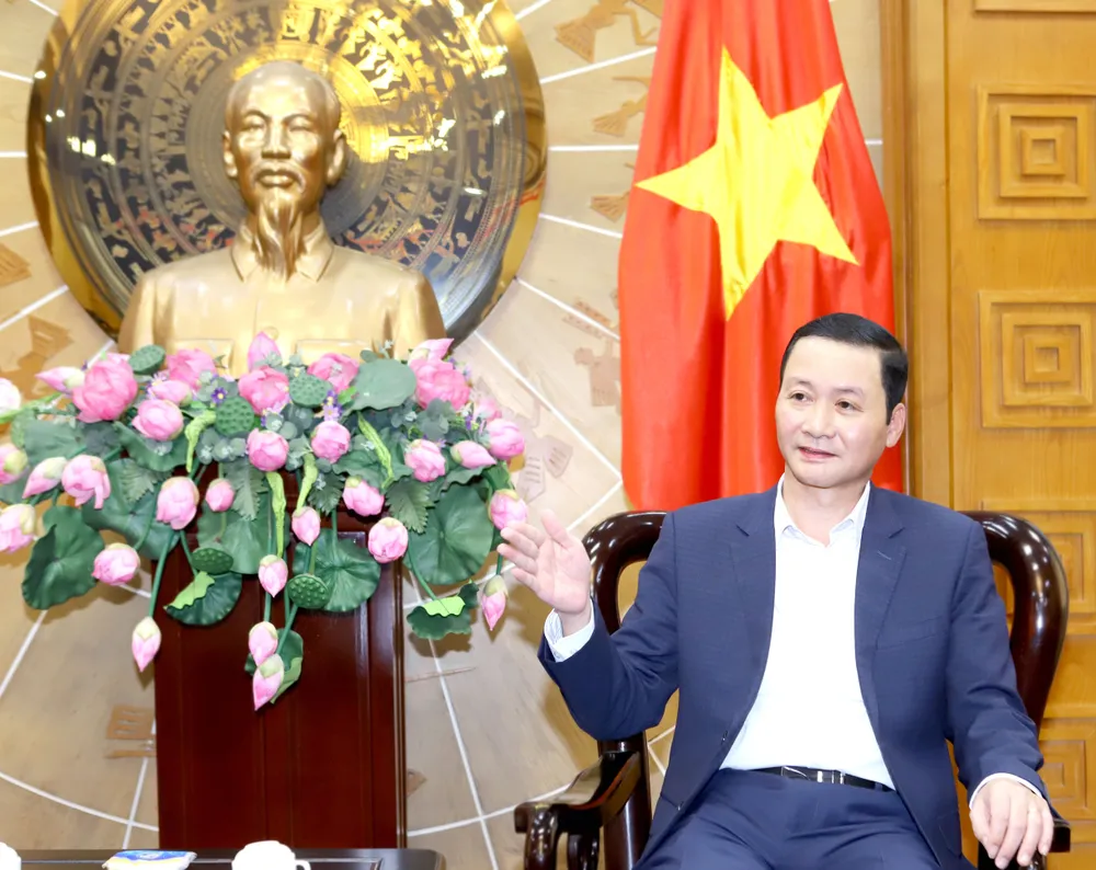 Chủ tịch UBND tỉnh Thanh Hóa Đỗ Minh Tuấn chia sẻ với báo chí về Quy hoạch tỉnh do Thủ tướng Chính phủ phê duyệt