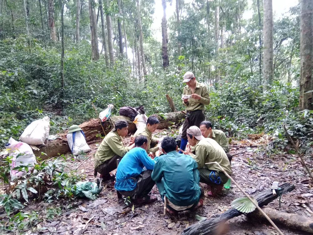 Một "bữa cơm vội" trên hành trình tuần tra Một "bữa cơm vội" trên hành trình tuần tra