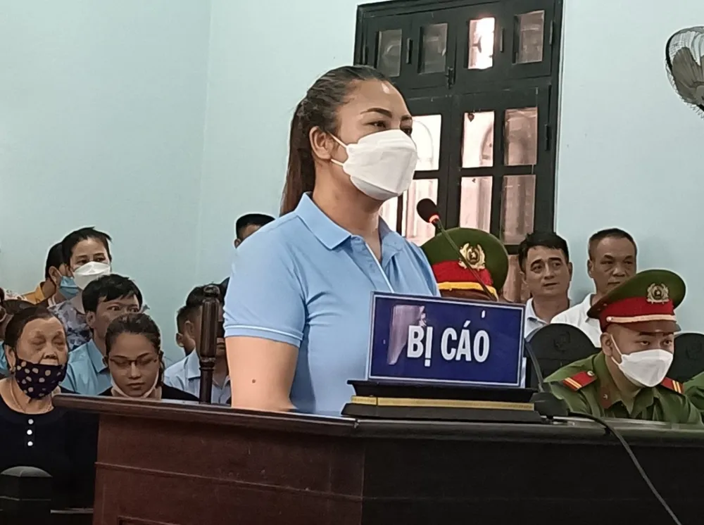 Bị cáo Nguyễn Thị Ngân tại tòa