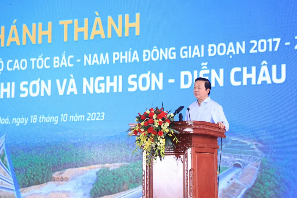 Phó Thủ tướng Trần Hồng Hà phát biểu tại lễ khánh thành