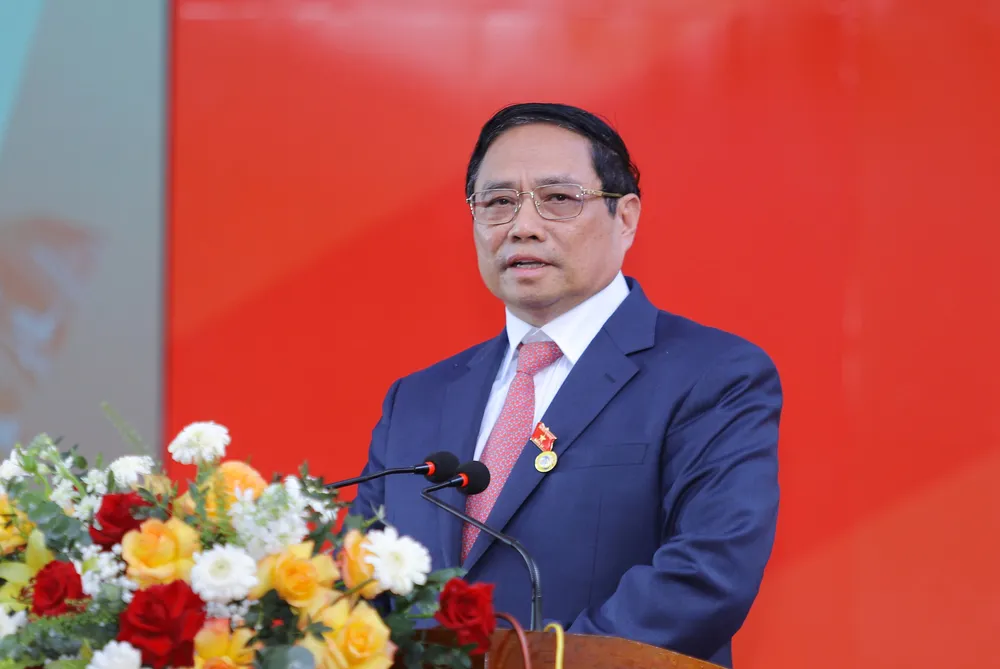 Thủ tướng Phạm Minh Chính phát biểu tại lễ kỷ niệm