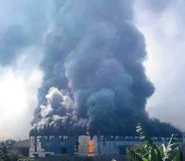 Hiện trường vụ cháy. Ảnh: N.N