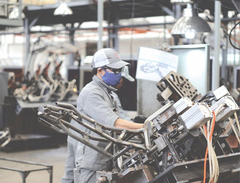 外國企業在工業區投資現代生產線。（圖片來源：互聯網）