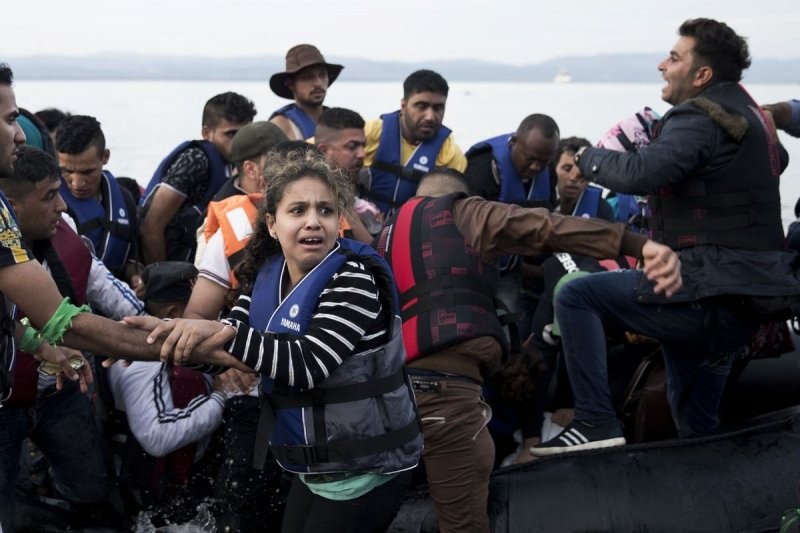 敘利亞難民（圖片來源：美聯社）