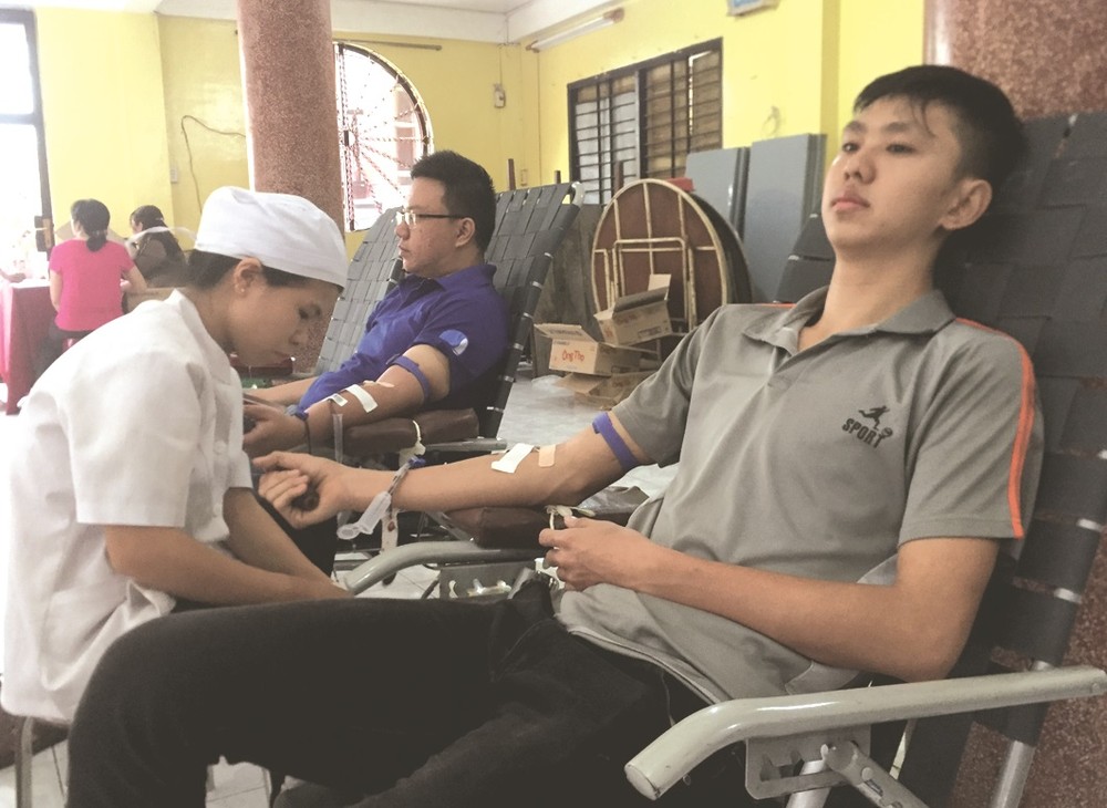 群眾積極響應捐血活動。（圖片來源：磊磊）