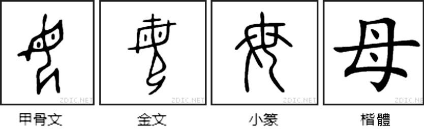 說文解字 『母』 ảnh 1