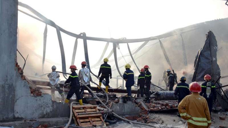 圖為火警現場。（圖源：互聯網）