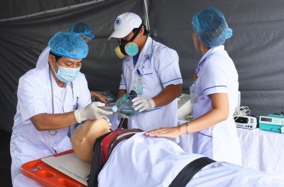 衛生部領導及峴港市各所醫院近1000名幹部、醫生參加。